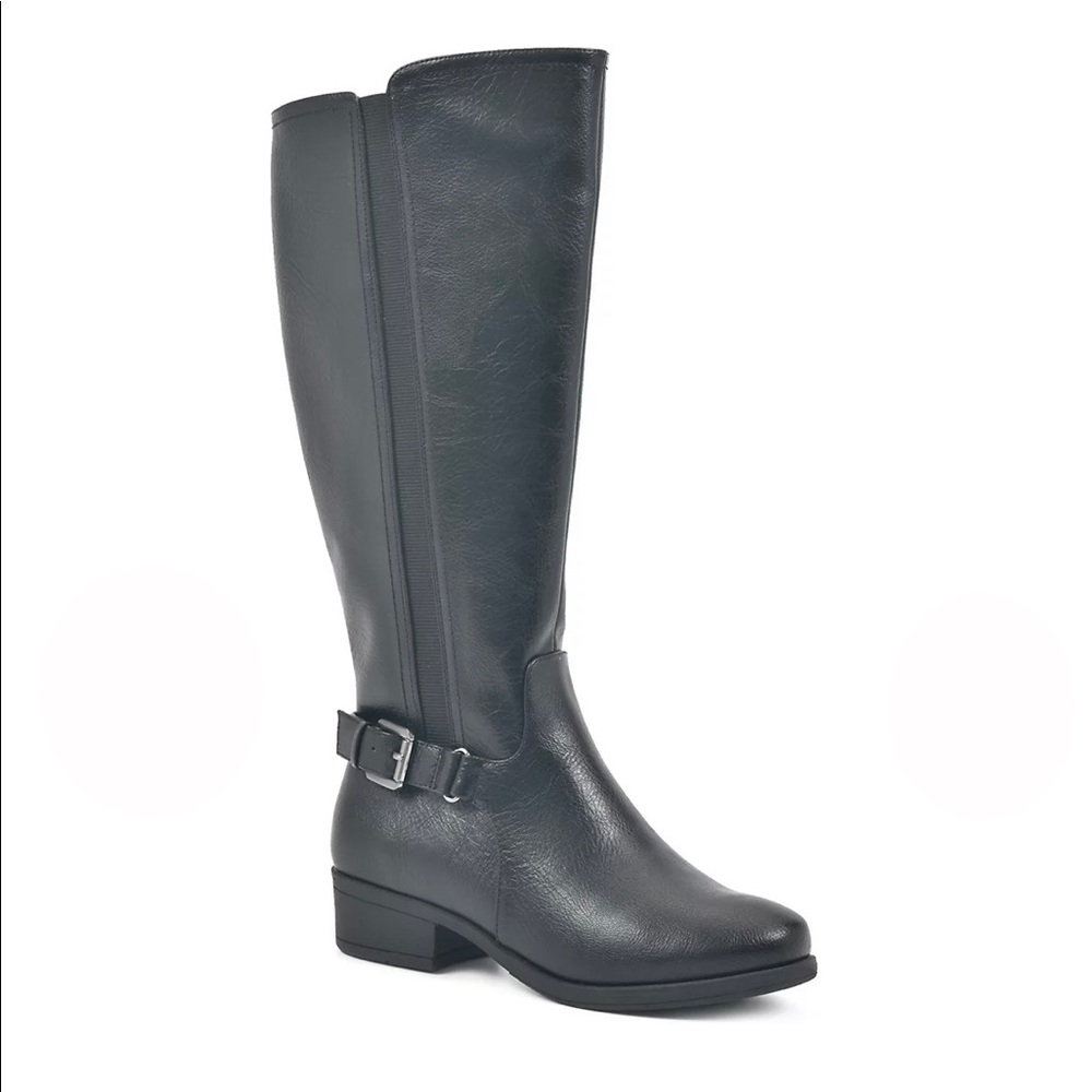 Croft & Barrow Ortholite- Black Knee High Boots- 5.5